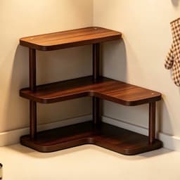 Kệ Gỗ Góc 3 Tầng Gọn Gàng, Tiện Lợi, Kệ Gỗ Decor Phòng Khách, Bàn Làm Việc 6