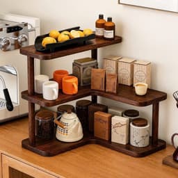 Kệ Gỗ Góc 3 Tầng Gọn Gàng, Tiện Lợi, Kệ Gỗ Decor Phòng Khách, Bàn Làm Việc 3