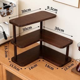 Kệ Gỗ Góc 3 Tầng Gọn Gàng, Tiện Lợi, Kệ Gỗ Decor Phòng Khách, Bàn Làm Việc 8