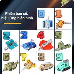 Robot Chữ Số Lắp Ghép Biến Hình Từ Các Con Số 0 - 9 Đồ Chơi Lắp Ráp Cho Bé Phát Triển Tư Duy 4