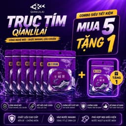 [Mua 5 tặng 1] Trục tím - Trục sẵn câu đài thương hiệu Qianlilai 1