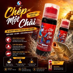 [Rẻ Vô Địch] Chép 1 Chai Sapham 100ml - Thu hút cá chép ăn mạnh 1