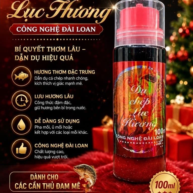 [Giá Rẻ] Dụ Chép Lục Hương Sapham 100ml - Chuyên câu cá Chép Mới, Chép Cũ, Chép Giòn