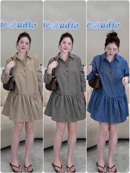 <Đầm Bầu Quynhanhhoue> (NH CLOTHING)Váy suông Váy kẻ caro chân xoè Qc2656 fsz 1