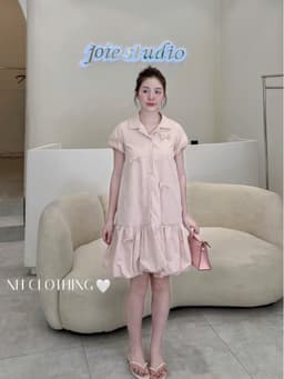 <Đầm Bầu Quynhanhhoue> (NH CLOTHING)Váy suông váy gió nơ M11968 sm 9