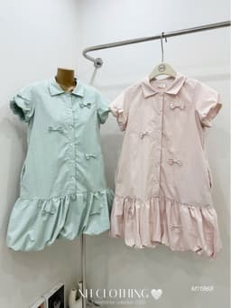 <Đầm Bầu Quynhanhhoue> (NH CLOTHING)Váy suông váy gió nơ M11968 sm 6