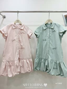 <Đầm Bầu Quynhanhhoue> (NH CLOTHING)Váy suông váy gió nơ M11968 sm 5