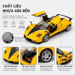Xe ô tô điều khiển từ xa ,siêu xe pagani điều khiển có mở cửa ,tỷ lệ 1:18,nhựa abs ,pin không sạc 3