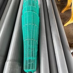 Chọ rỏ chặn rác ống bọng phi (250 giảm dần về 100) chất liệu kẽm, bọc lưới xanh. Dùng chắn rác cấp thoát nước 5
