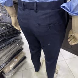 Quần âu nam Owen màu xanh đậm regular fit tăng đơ 2 cạp vải poly QRT262085 6