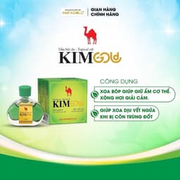 Dầu gió bôi da Kim Gold hiệu con lạc đà 6ml - Hỗ trợ giải cảm, giữ ấm cơ thể 3