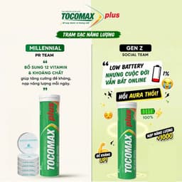 Viên sủi C Tocomax Plus Boston Pharma - Hỗ trợ tăng cường sức đề kháng (Hộp 10 viên nén sủi bọt) 6