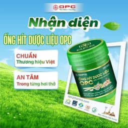 ỐNG HÍT DƯỢC LIỆU OPC - Thảo dược thiên nhiên Việt Nam 6