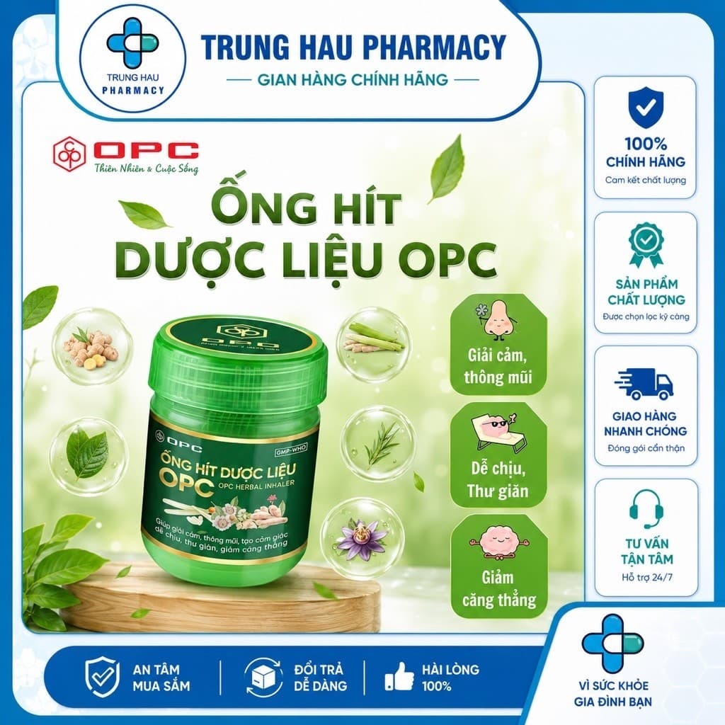 ỐNG HÍT DƯỢC LIỆU OPC - Thảo dược thiên nhiên Việt Nam