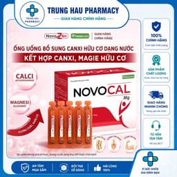 [TPBVSK] NOVOCAL MG dạng ống - Bổ sung Canxi hữu cơ dạng nước kết hợp Magie nhà NovoZen (ống 10ml) 1