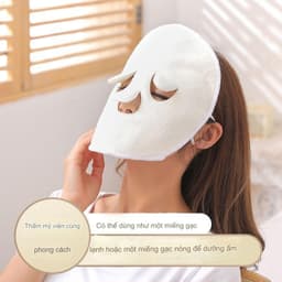Khăn Mặt Nạ Chườm Nóng Lạnh Spa – Khăn Đắp Mặt Mềm Mịn, Hỗ Trợ Mở Lỗ Chân Lông, Chăm Sóc Da Tại Nhà QM-STORE 3