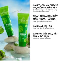 Combo chăm da thâm mụn Kem bôi da Yoosun Rau Má 25g + Kem bôi da Yoosun Nghệ 25g 4