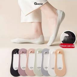Set  5 Đôi Tất Lười Mỏng Co Giãn Thoáng Khí Chống Tuột Gót Êm Chân Thấm Hút Mồ Hôi Phong Cách Hàn Quốc Cho Nữ tt94 8
