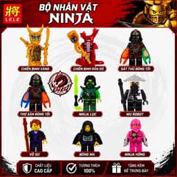 [IN LƯNG][2 MẶT][Sẵn Hàng]Mô Hình Lắp Ghép Nhân Vật Phản Diện-Minifigures Ninjago-Krux,Acronix,Lloyd Nhỏ,Zane Hồng,Morro 1