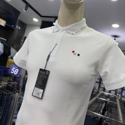 Áo polo nam Owen màu trắng body fit vải cotton APV262013 2