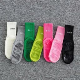 (Được Chọn Màu)Tất Vớ Tập Yoga Chống Trơn Trượt, Tất Dệt Kim Dày Dặn, Co giãn tt93 5