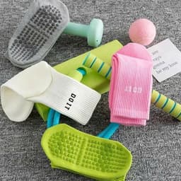 (Được Chọn Màu)Tất Vớ Tập Yoga Chống Trơn Trượt, Tất Dệt Kim Dày Dặn, Co giãn tt93 9