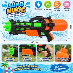 Súng đồ chơi bắn bong bóng xà phòng hình cá heo ,có đèn ,nhạc , phun bong bóng tự động cho bé 6