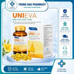 TPBVSK UniEva bổ sung 1000mg Tinh dầu hoa anh thảo hỗ trợ giảm các biểu hiện của thời kỳ tiền mãn kinh lọ 60 viên 1