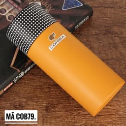 ỐNG GIỮ ĐỘ ẨM CẦM TAY COHBA – BỌC DA CAO CẤP, LÕI GỖ TUYẾT TÙNG 1