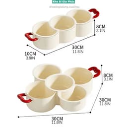 Giỏ thoát nước 5 ngăn mới 360° Khay đựng trái cây và đồ ăn nhẹ đa năng có thể xoay được cho nhà bếp 9