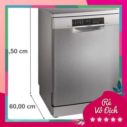 chính hãng Máy Rửa Bát Bosch SMS6ZCI00P Serie 6 Dung Tích 14 Bộ, Sấy Zeolith, Home Connect 5