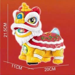 Đồ chơi Lồng đèn trung thu Lân nhảy múa, Sư tử di chuyển nhạc đèn sống động đón Tết 2025 7