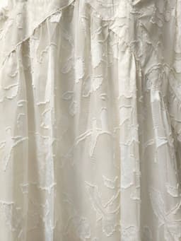 [2hand] Đầm voan ren nổi hoa trắng freesize váy bầu size 2-3XL mặc được đồ si 3