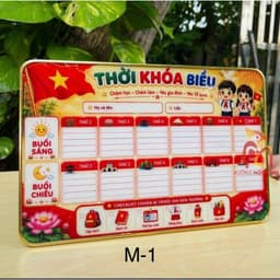 Bảng thời khoá biểu tráng gương để bàn ( TẶNG BÚT VIẾT XOÁ ) kích thước 20x30 , dày dặn bền đẹp dùng cả năm 2