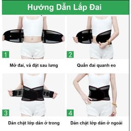 Đai Nịt Bụng 2 lớp giảm eo, Đai lưng cột sống cải thiện thoái hóa,giảm đau lưng QM-STORE 6