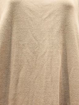 [2hand] Đầm len gân co giãn nhẹ dáng suông màu nude cổ lọ tay lỡ size S-M 3