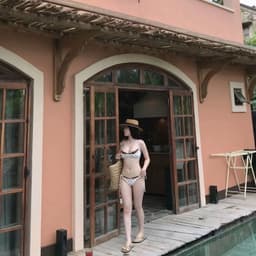 EMMA Bikini 2 Mảnh Chấm Bi Mix Ren Nâu Thiết Kế 5