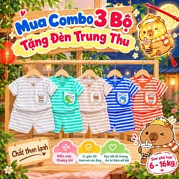 Bộ thun lạnh tay ngắn sọc cho bé trai và bé gái, đồ thun lạnh cho bé chất mềm mát 6-16kg thiết kế đẹp 1
