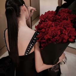 Đầm tiệc dây bảng kết đá tà xéo phối voan li dáng dài sang trọng thanh lịch nhẹ nhàng 4