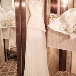 Đầm tiệc dây bảng kết đá tà xéo phối voan li dáng dài sang trọng thanh lịch nhẹ nhàng 8