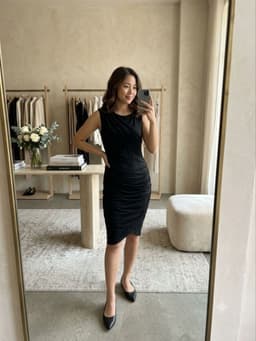 [2hand] Đầm body vải thun hàn size S váy dài 1