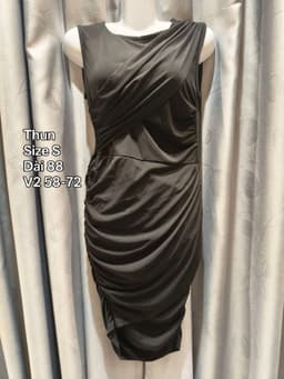 [2hand] Đầm body vải thun hàn size S váy dài 2