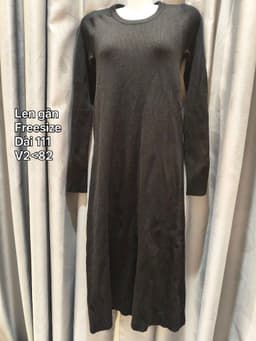 [2hand] Đầm váy len dáng chữ A freesize 2
