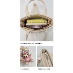 Túi Dáng Chậu Tặng kèm Charm Gấu Nơ Cực xinh 9