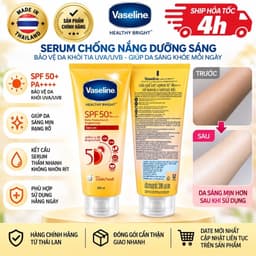 [ HÀNG THÁI] sữa dưỡng thể BODY -CHỐNG NẮNG VASELINE NỘI ĐỊA THÁI LAN 290ml/chai 3