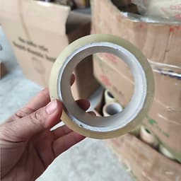 [6 Cuộn/ 1Kg]  Băng Dính Văn Phòng Đóng Hàng Trong Suốt [1 Cuộn 167Gr], Lõi Mỏng. [TTS21] 2