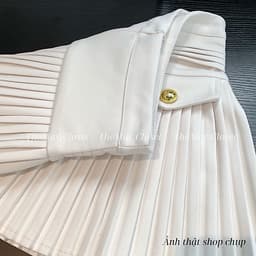 [𝑻𝒉𝒆𝑴𝒂𝒚 x 𝐐𝐂𝐂𝐂] Chân Váy Dạ Xếp Ly Ngắn Chữ A Cạp Cao 2 Lớp Có Lót Quần Hàng Quảng Châu Cao Cấp Nữ 6