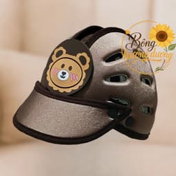 Nón Bảo Vệ Đầu Cho Bé Có Vành Lưỡi Trai Che Nắng - Mũ Bảo Vệ Đầu Bé Tập Ngồi Xe 6