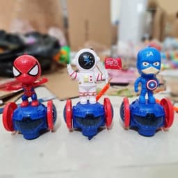 Đồ chơi lồng đèn Trung thu Robot phi hành gia, Người nhện di chuyển có nhạc đèn 3