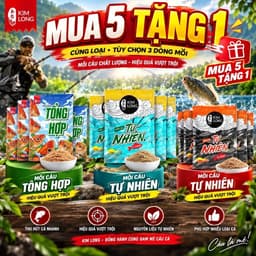 [Mua 5 tặng 1] Mồi Câu Kim Long - Câu Dịch Vụ, Tự Nhiên - Câu Chép, Trôi, Rô, Diếc … 1
